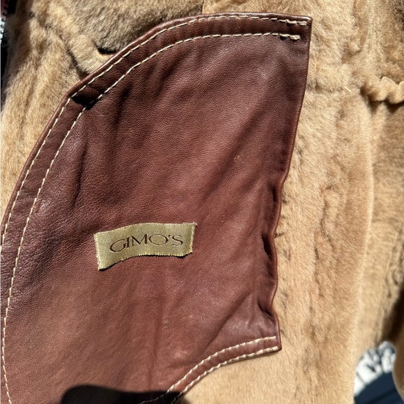 Elegant Brown Shearling Leather Jacket - Picture 5 of 7